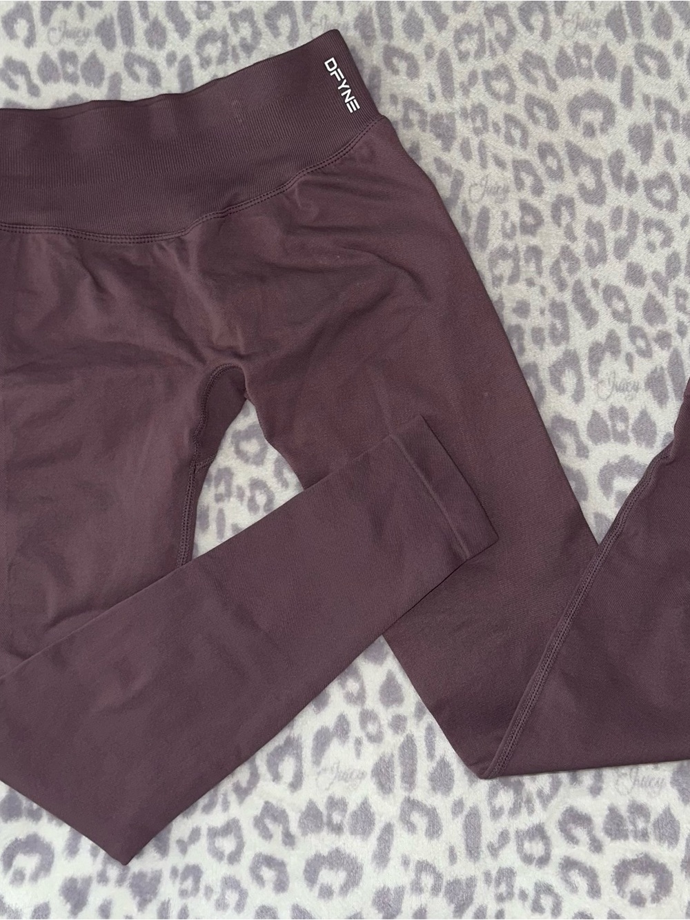 Fabletics Kids Plum/Burgundy Leggings
